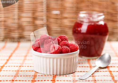 Image of Ripe raspberries