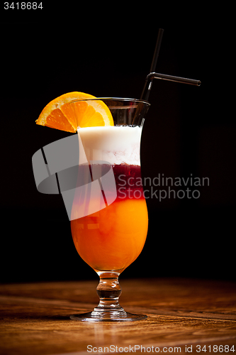 Image of Three-layered cocktail 