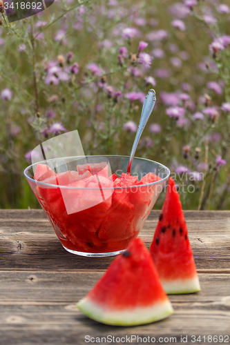 Image of Ripe watermelons