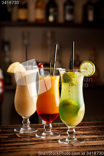 Image of Three fresh cocktails