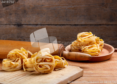 Image of Homemade italian pasta fettuccine