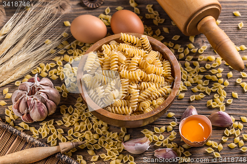 Image of Fusilli raw pasta