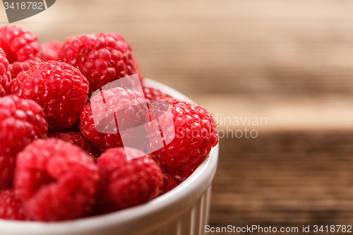 Image of Fresh raspberries