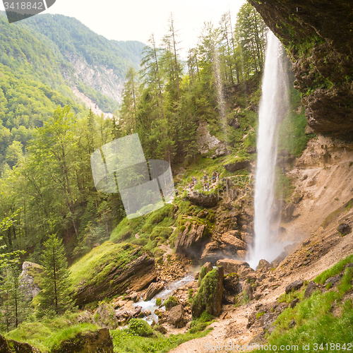 Image of Pericnik waterfall in Triglav National Park, Julian Alps, Slovenia