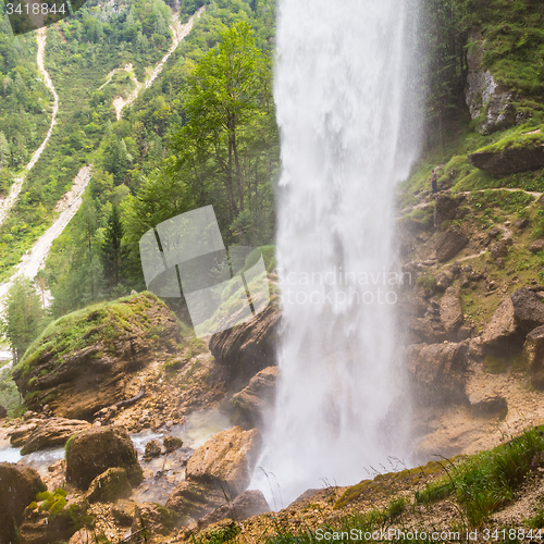 Image of Pericnik waterfall in Triglav National Park, Julian Alps, Slovenia.