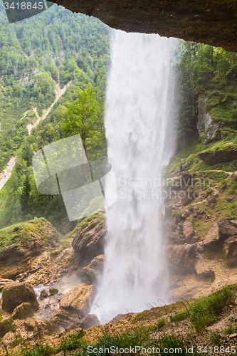 Image of Pericnik waterfall in Triglav National Park, Julian Alps, Slovenia.