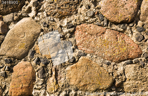 Image of part of the stone wall