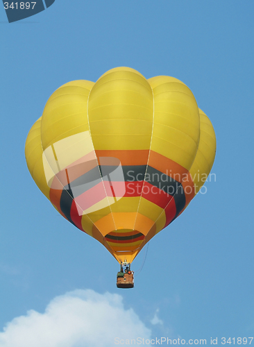 Image of Yellow hot-air balloon