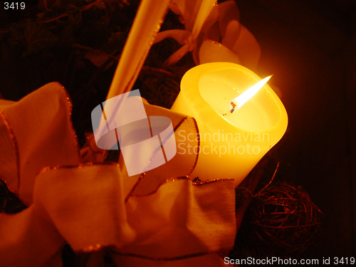Image of christmas candle