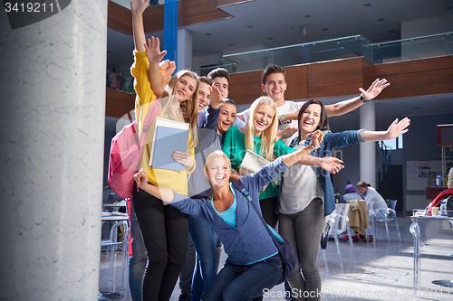Image of students group  study