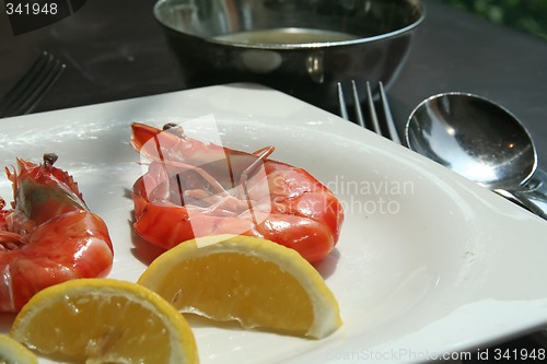 Image of Cooked prawns