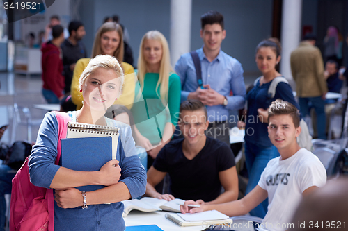 Image of students group  study
