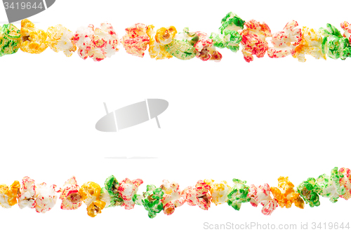 Image of Popped  color kernels on two rows