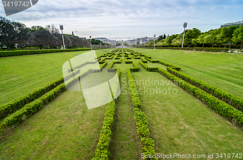 Image of Lisbon viewed from Eduardo VII Park