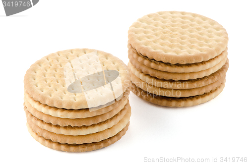 Image of Sandwich biscuits with chocolate filling