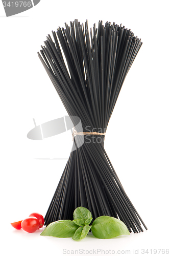 Image of Bunch of black spaghetti