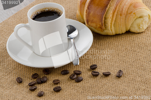 Image of Cup of black coffee 