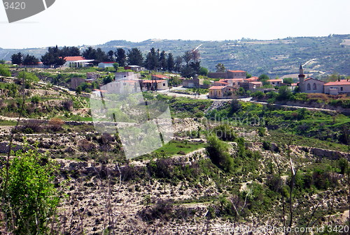 Image of Lania village. Cyprus