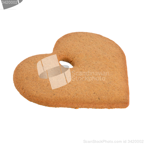 Image of Christmas decoration: heart shaped gingerbread 