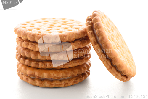 Image of Sandwich biscuits with vanilla filling