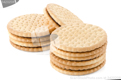 Image of Sandwich biscuits with chocolate filling