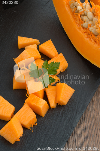 Image of Sliced pumpkin