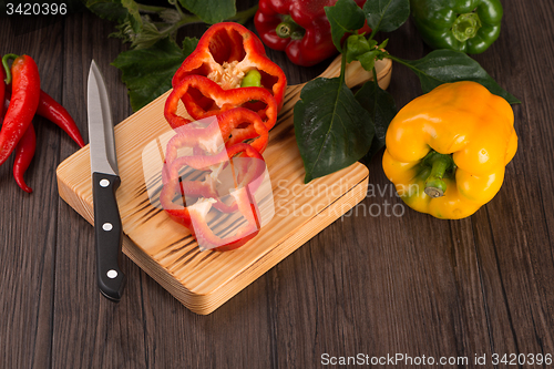 Image of Colored bell peppers