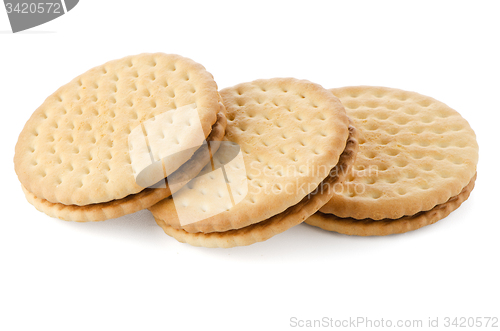 Image of Sandwich biscuits with chocolate filling