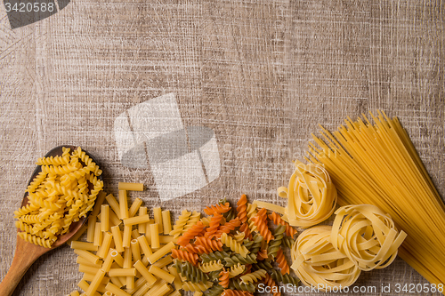 Image of Uncooked italian pasta