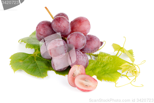 Image of Bunch of red grapes