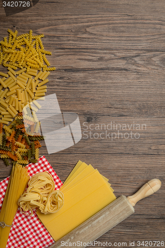 Image of Uncooked italian pasta