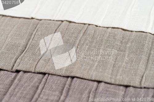 Image of Multi color fabric texture samples