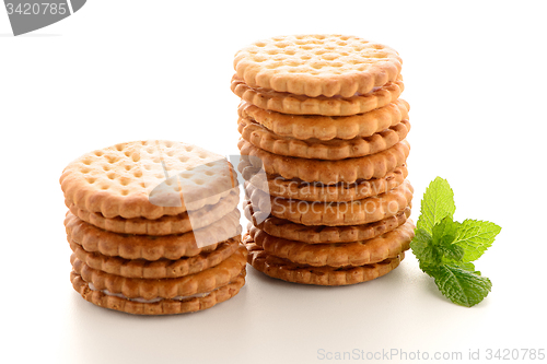 Image of Sandwich biscuits with vanilla filling