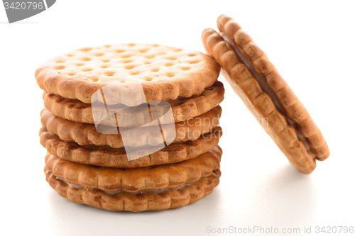 Image of Sandwich biscuits with vanilla filling