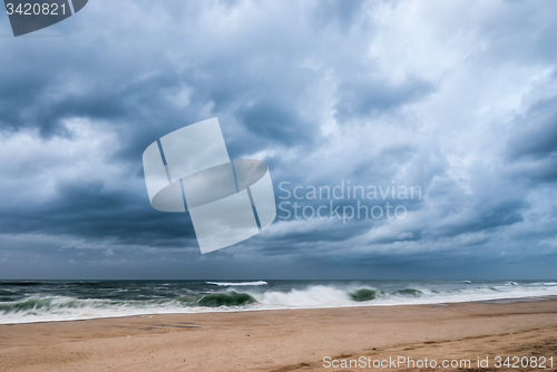 Image of Storm cloud in the sea 