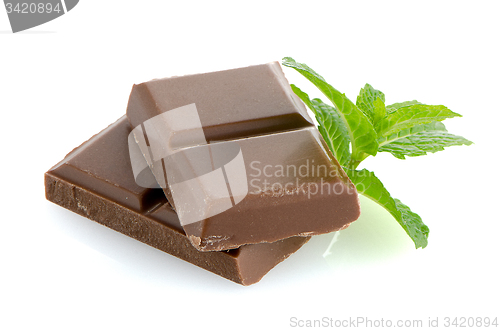 Image of Closeup detail of chocolate parts