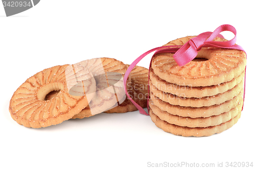 Image of Festive wrapped rings biscuits