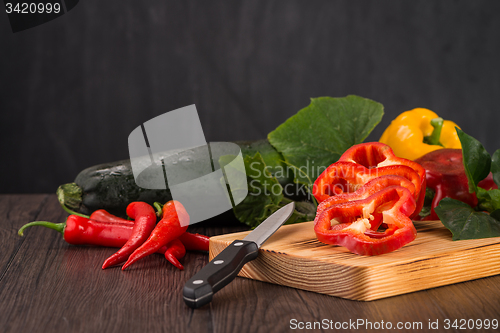 Image of Colored bell peppers