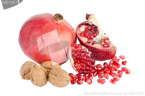 Image of Ripe pomegranate fruit