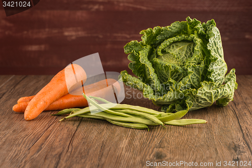 Image of Carrots and green beans