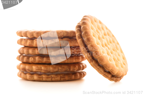 Image of Sandwich biscuits with vanilla filling