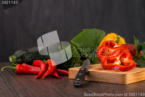 Image of Colored bell peppers
