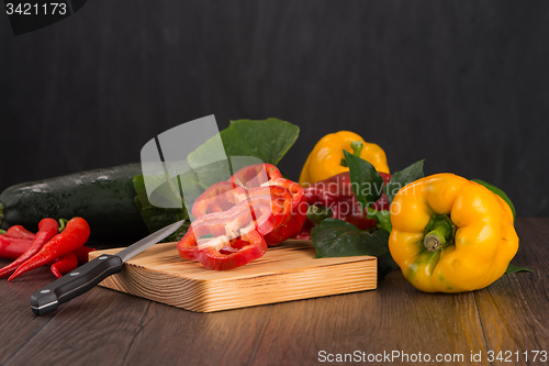 Image of Colored bell peppers
