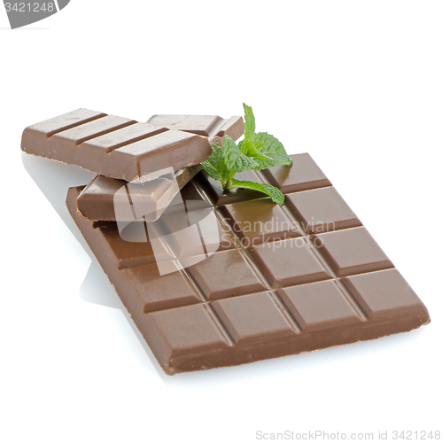 Image of Closeup detail of chocolate