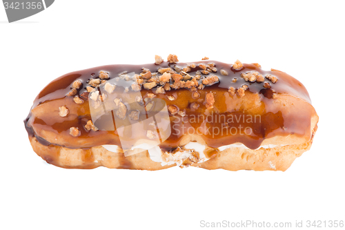 Image of Eclair with caramel decoration