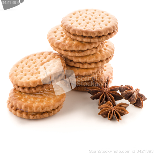 Image of Sandwich biscuits with vanilla filling