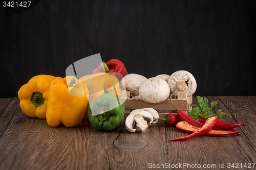 Image of Colored bell peppers