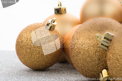Image of Golden christmas balls