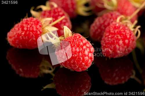 Image of Fresh raspberries