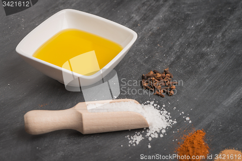 Image of Cooking ingredients for mediterranean cuisine